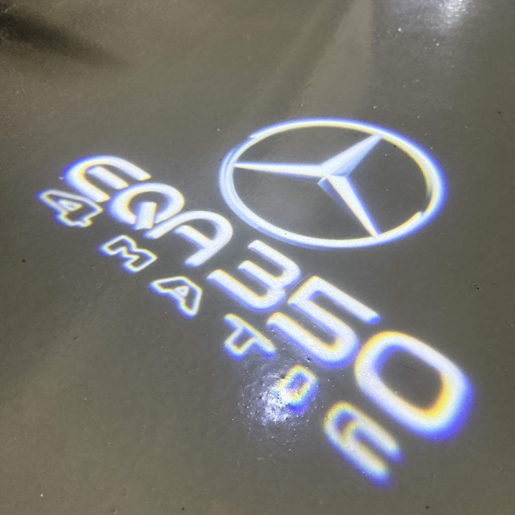 LUCI PROIETTORI LOGO MERCEDES BENZ Nr.03 (quantità 1 = 1 set / 2 luci porta)