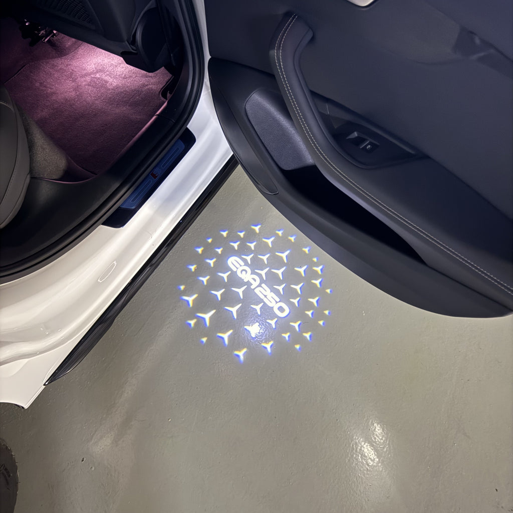 MERCEDES BENZ LOGO PROJECTOT LIGHTS Nr.03 (cantidad 1 = 1 juego/2 luces de puerta)