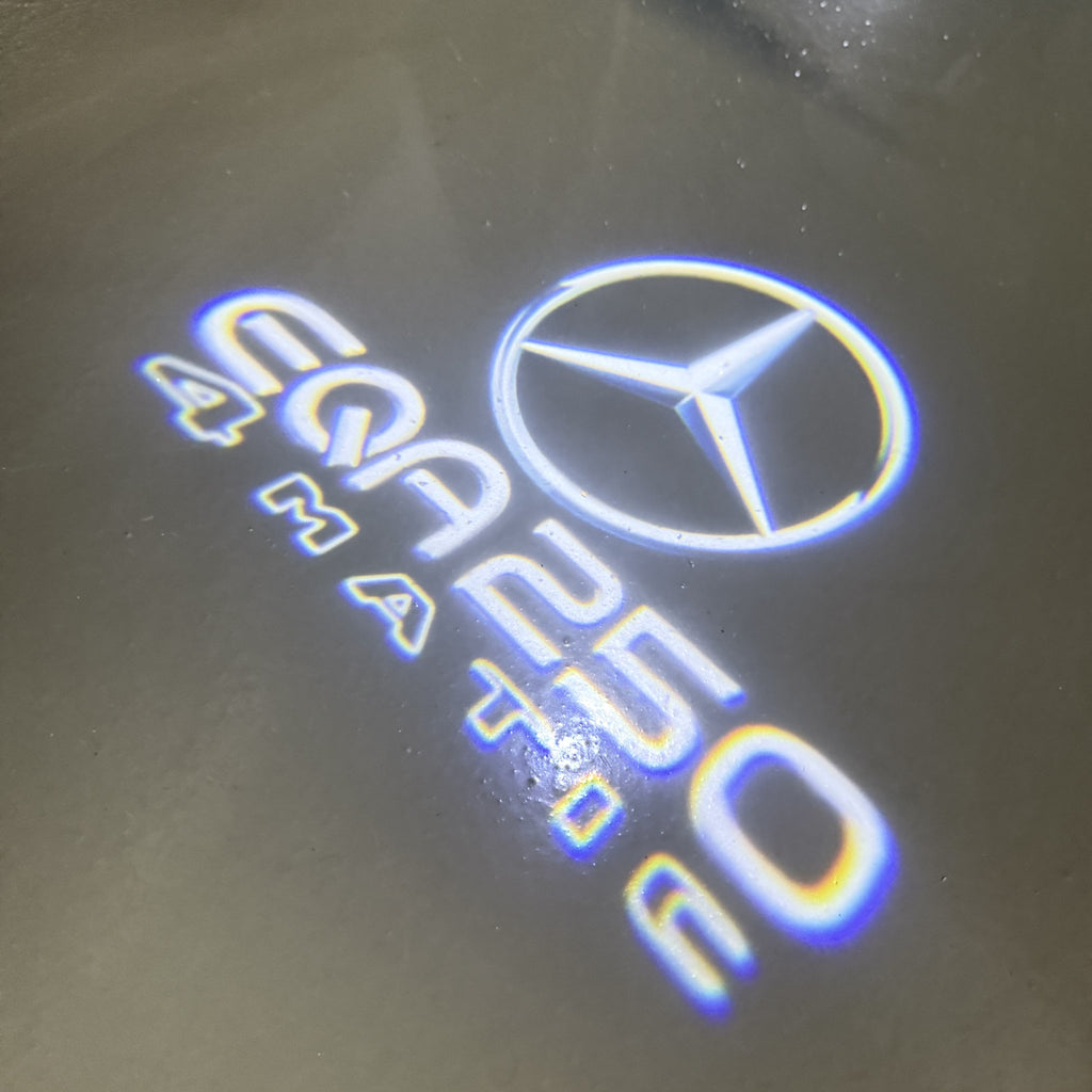 LUCI PROIETTORI LOGO MERCEDES BENZ Nr.03 (quantità 1 = 1 set / 2 luci porta)