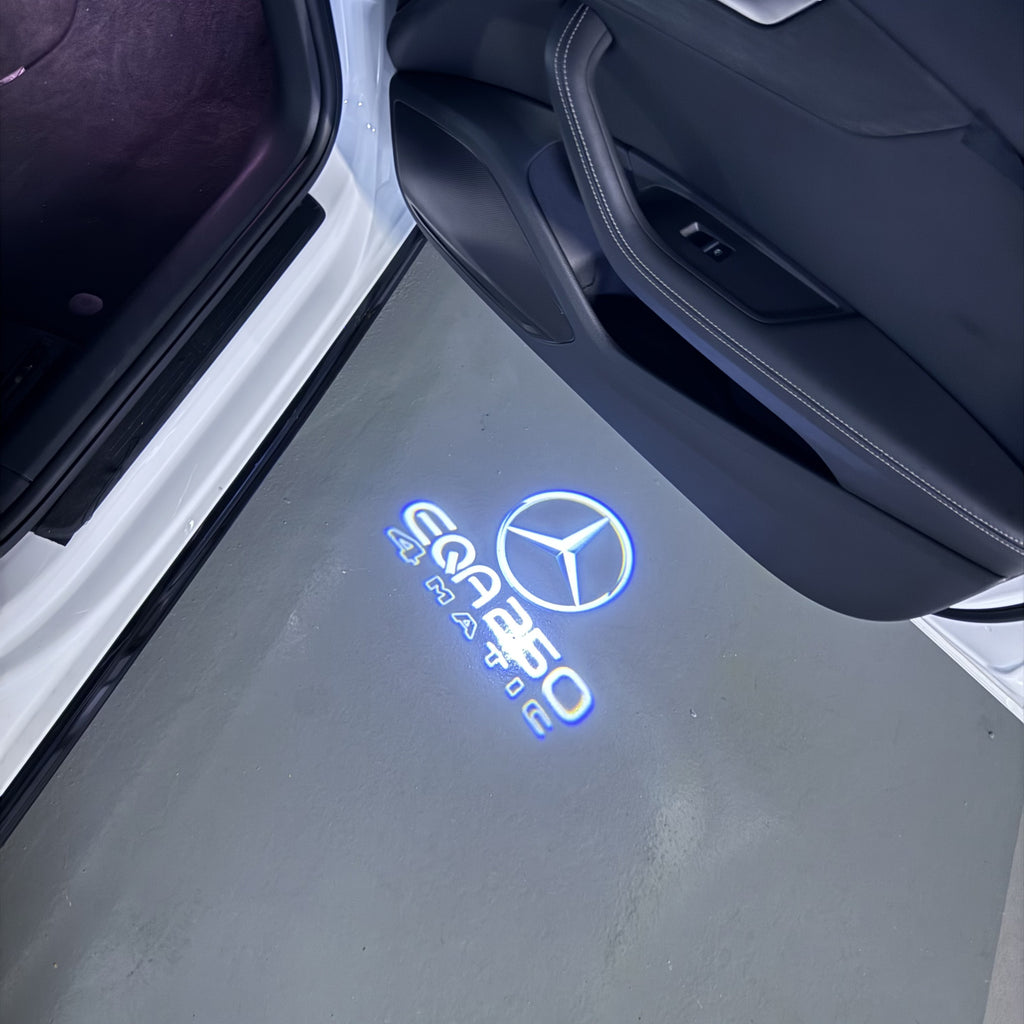 LUCI PROIETTORI LOGO MERCEDES BENZ Nr.03 (quantità 1 = 1 set / 2 luci porta)