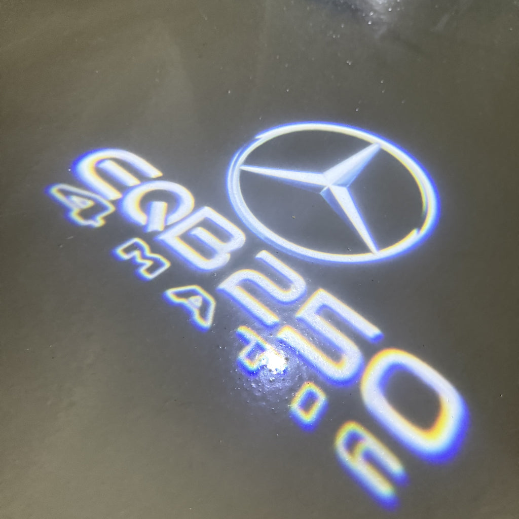 MERCEDES BENZ LOGO PROJECTOT LIGHTS Nr.03 (cantidad 1 = 1 juego/2 luces de puerta)