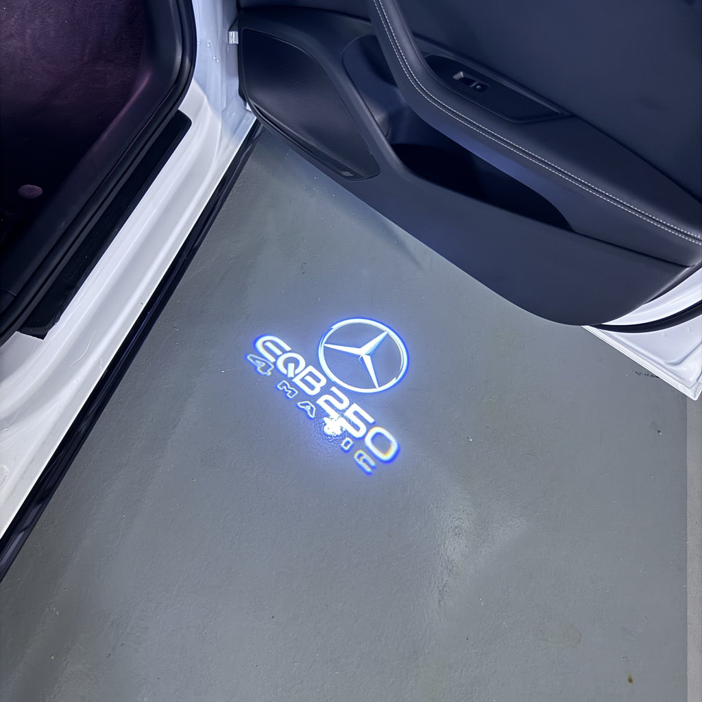 MERCEDES BENZ LOGO PROJECTOT LIGHTS Nr.03 (cantidad 1 = 1 juego/2 luces de puerta)
