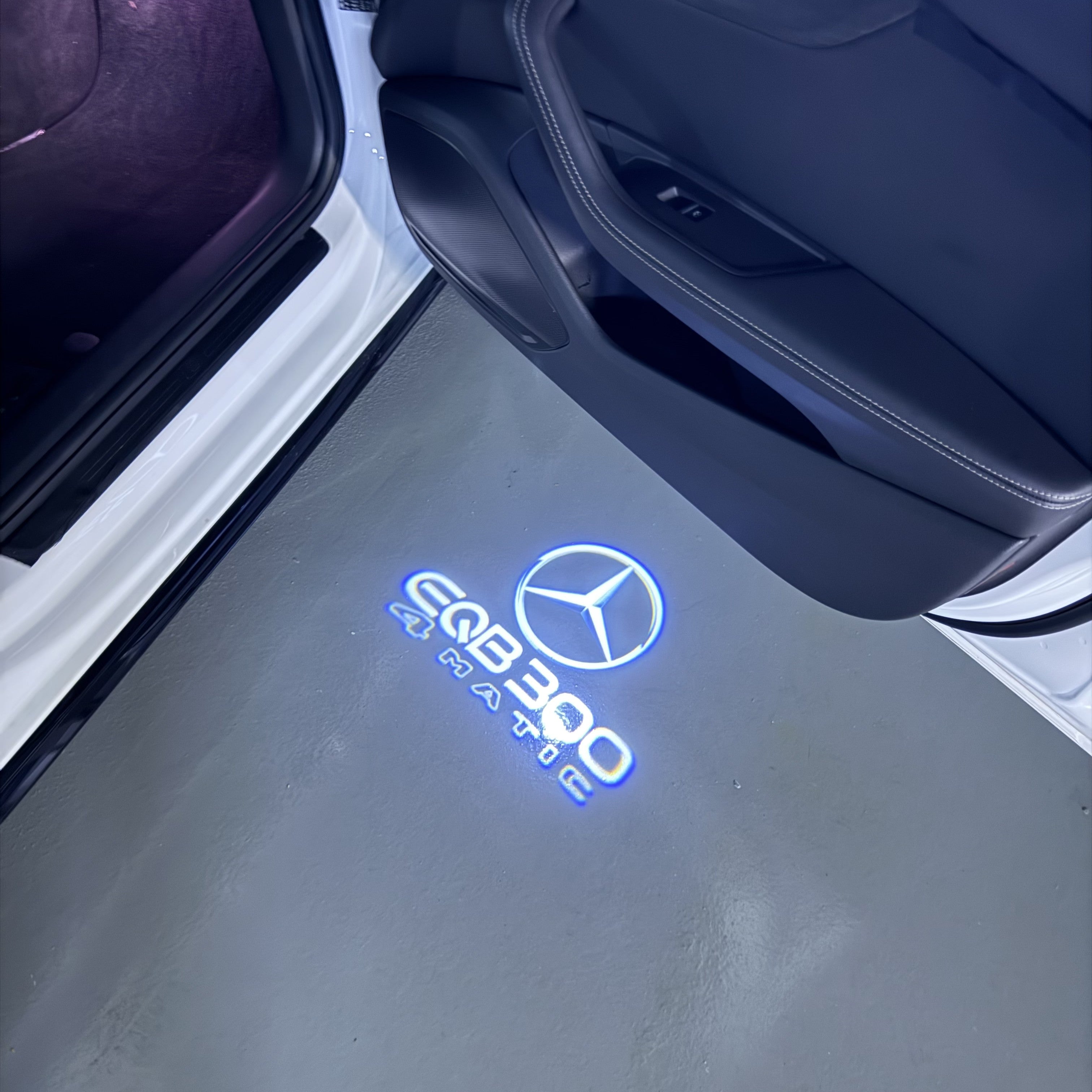 MERCEDES BENZ LOGO PROJECTOT LIGHTS Nr.03 (cantidad 1 = 1 juego/2 luces de puerta)