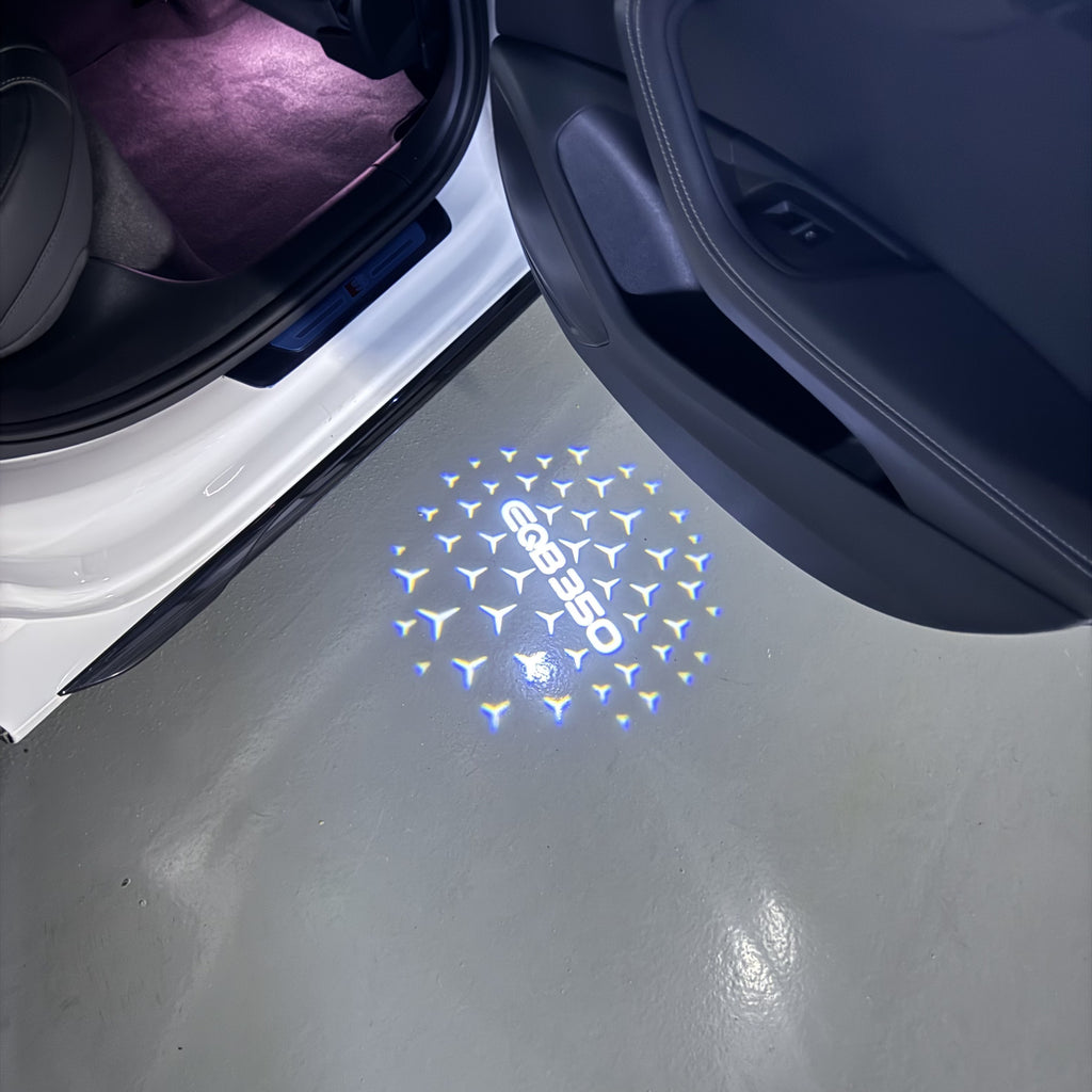 أضواء بروجكتور شعار MERCEDES BENZ رقم 03 (الكمية 1 = 1 مجموعة / 2 أضواء باب)