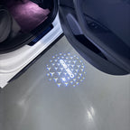 أضواء بروجكتور شعار MERCEDES BENZ رقم 03 (الكمية 1 = 1 مجموعة / 2 أضواء باب)