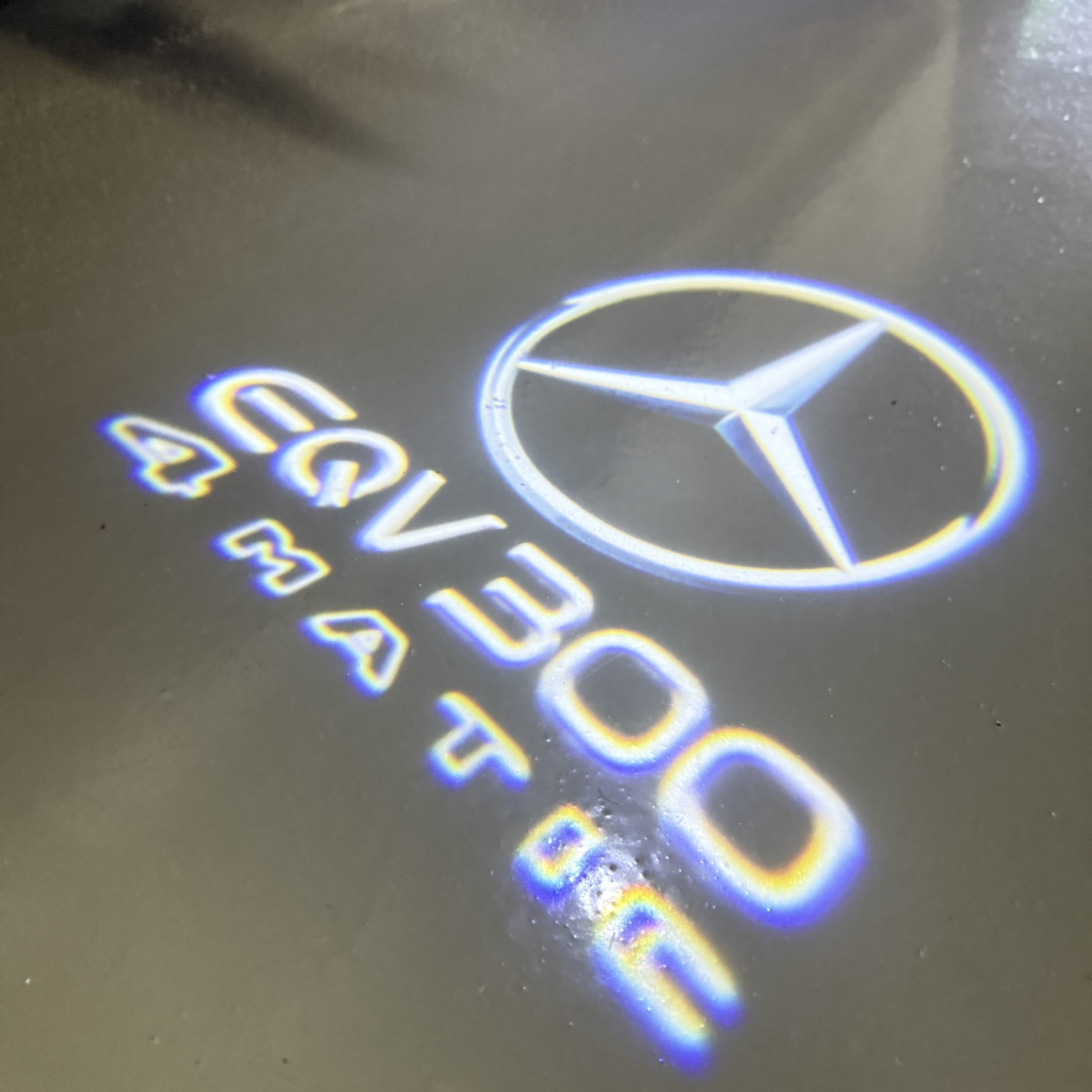 MERCEDES BENZ LOGO PROJECTOT LIGHTS Nr.03 (cantidad 1 = 1 juego/2 luces de puerta)