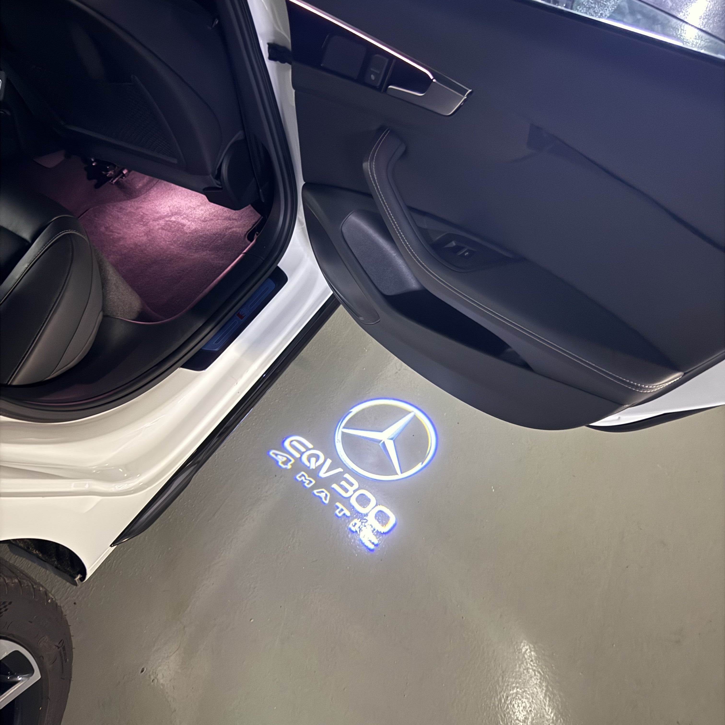 MERCEDES BENZ LOGO PROJECTOT LIGHTS Nr.03 (cantidad 1 = 1 juego/2 luces de puerta)