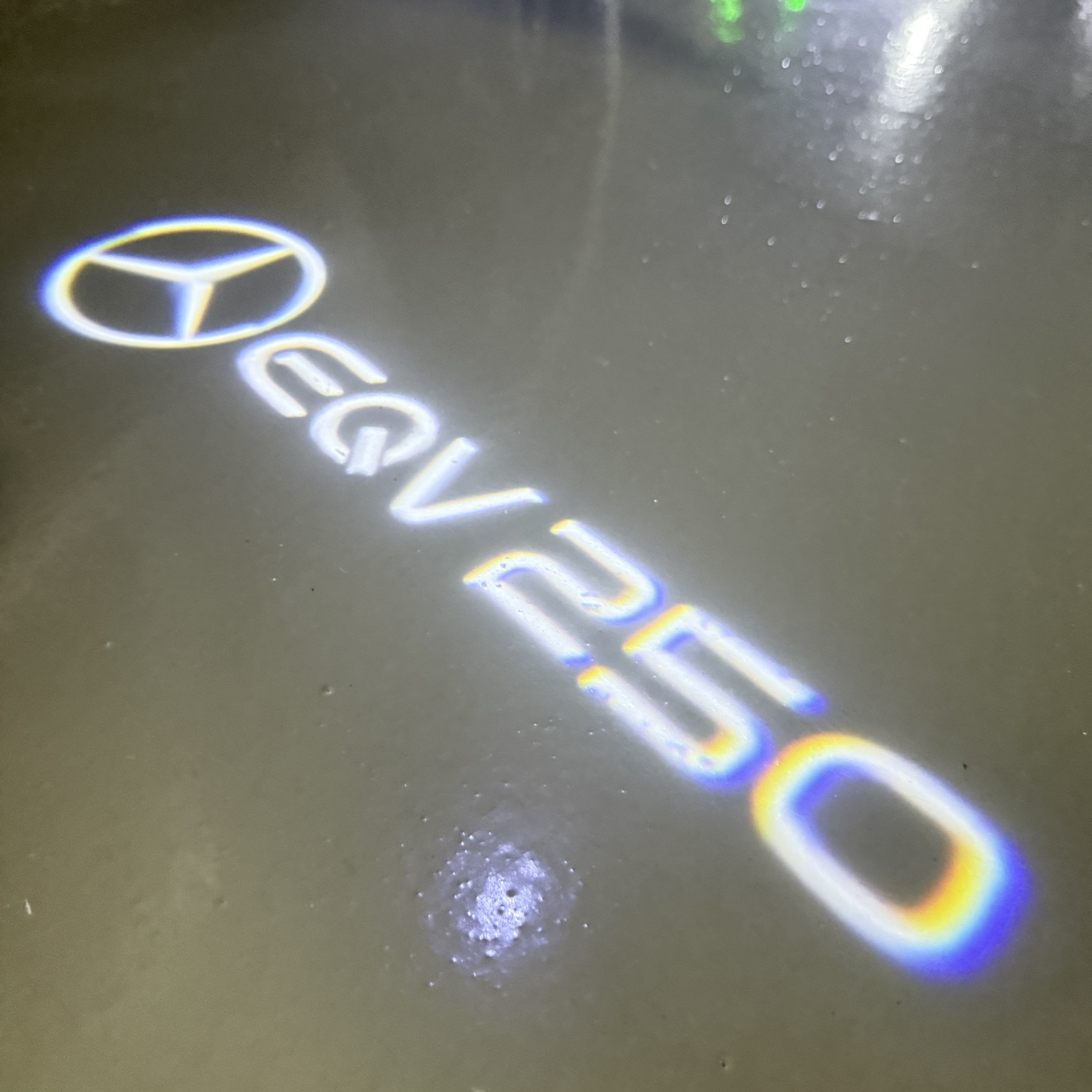 MERCEDES BENZ LOGO PROJECTOT LIGHTS Nr.03 (cantidad 1 = 1 juego/2 luces de puerta)