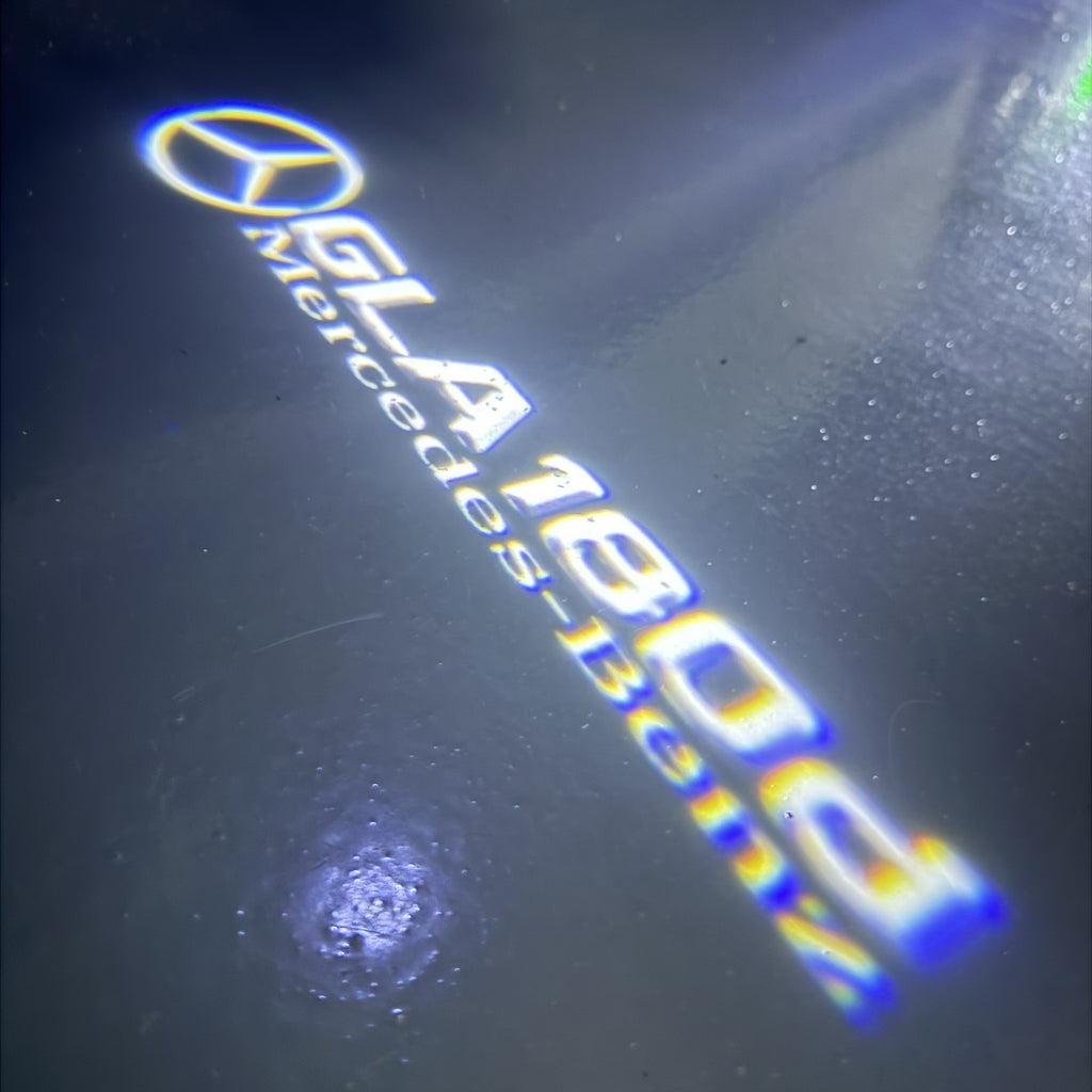 MERCEDES BENZ LOGO PROJECTOT LIGHTS Nr.03 (cantidad 1 = 1 juego/2 luces de puerta)