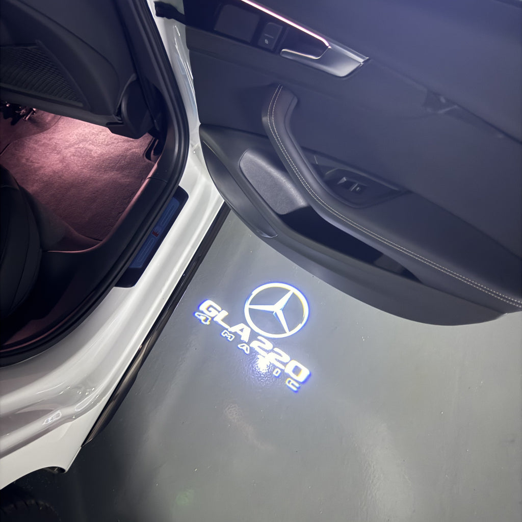 MERCEDES BENZ GLA 220 LOGO PROJECTOR LIGHTS  (quantity 1 = 1 sets/2 door lights)Nr.03f019