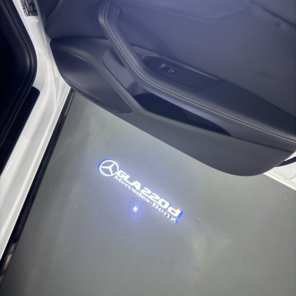 أضواء بروجكتور شعار MERCEDES BENZ رقم 03 (الكمية 1 = 1 مجموعة / 2 أضواء باب)