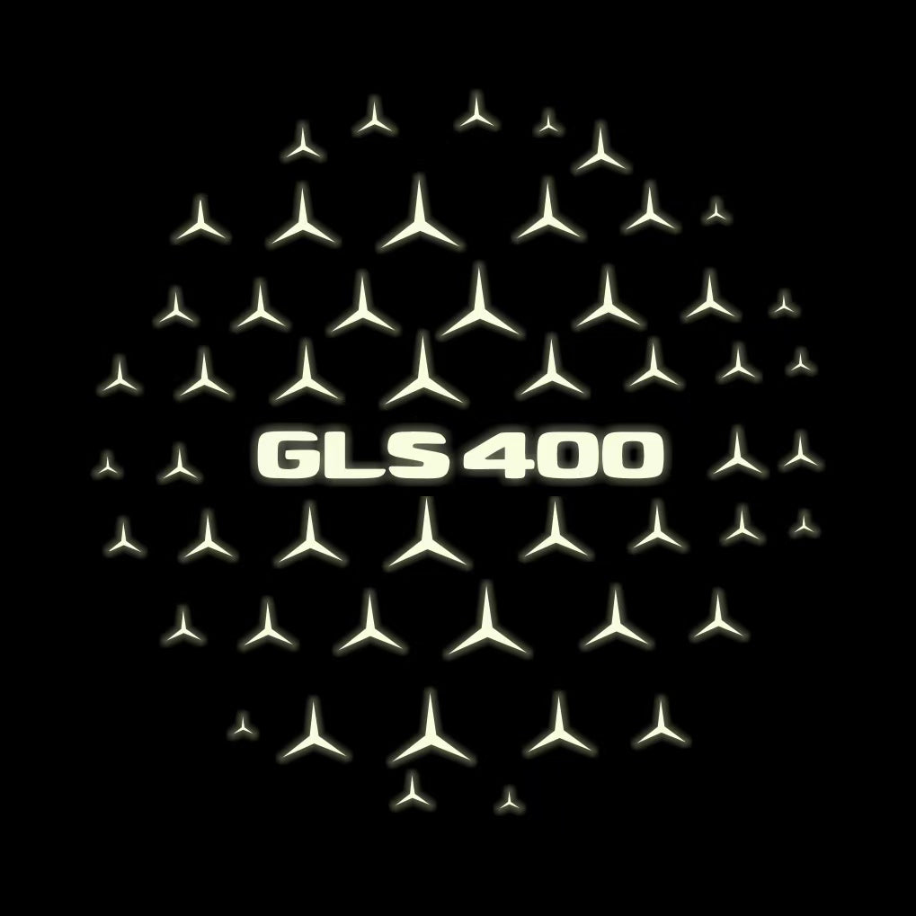 MERCEDES BENZ LOGO PROJECTOT LIGHTS Nr.03 (cantidad 1 = 1 juego/2 luces de puerta)