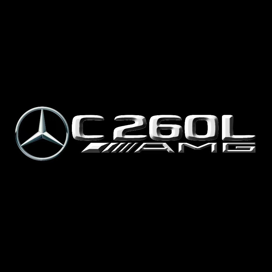 MERCEDES BENZ  C 260L AMG LOGO PROJECTOT LIGHTS  (quantity 1 = 1 sets/2 door lights)Nr.03f031