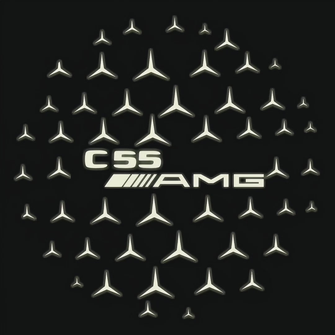 MERCEDES BENZ LOGO PROJECTOT LIGHTS Nr.03 (cantidad 1 = 1 juego/2 luces de puerta)