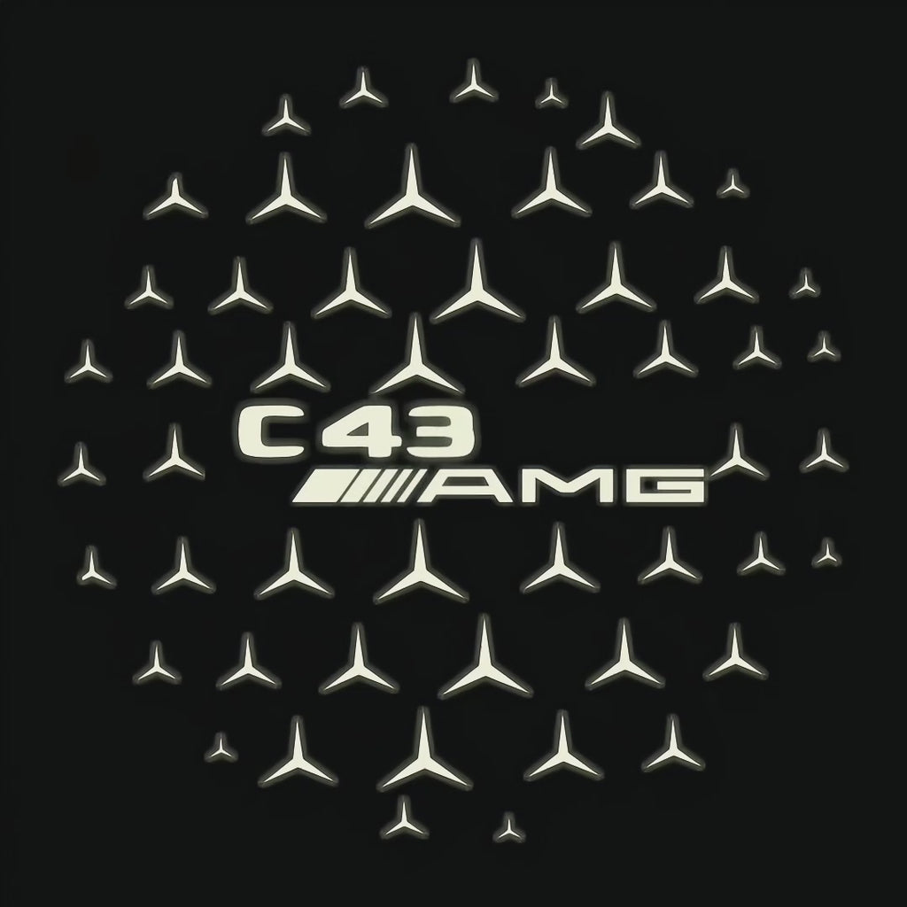 MERCEDES BENZ LOGO PROJECTOT LIGHTS Nr.03 (cantidad 1 = 1 juego/2 luces de puerta)