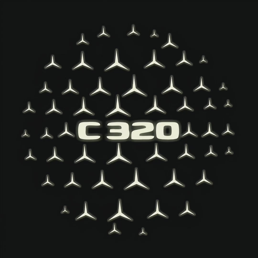 MERCEDES BENZ LOGO PROJECTOT LIGHTS Nr.03 (cantidad 1 = 1 juego/2 luces de puerta)