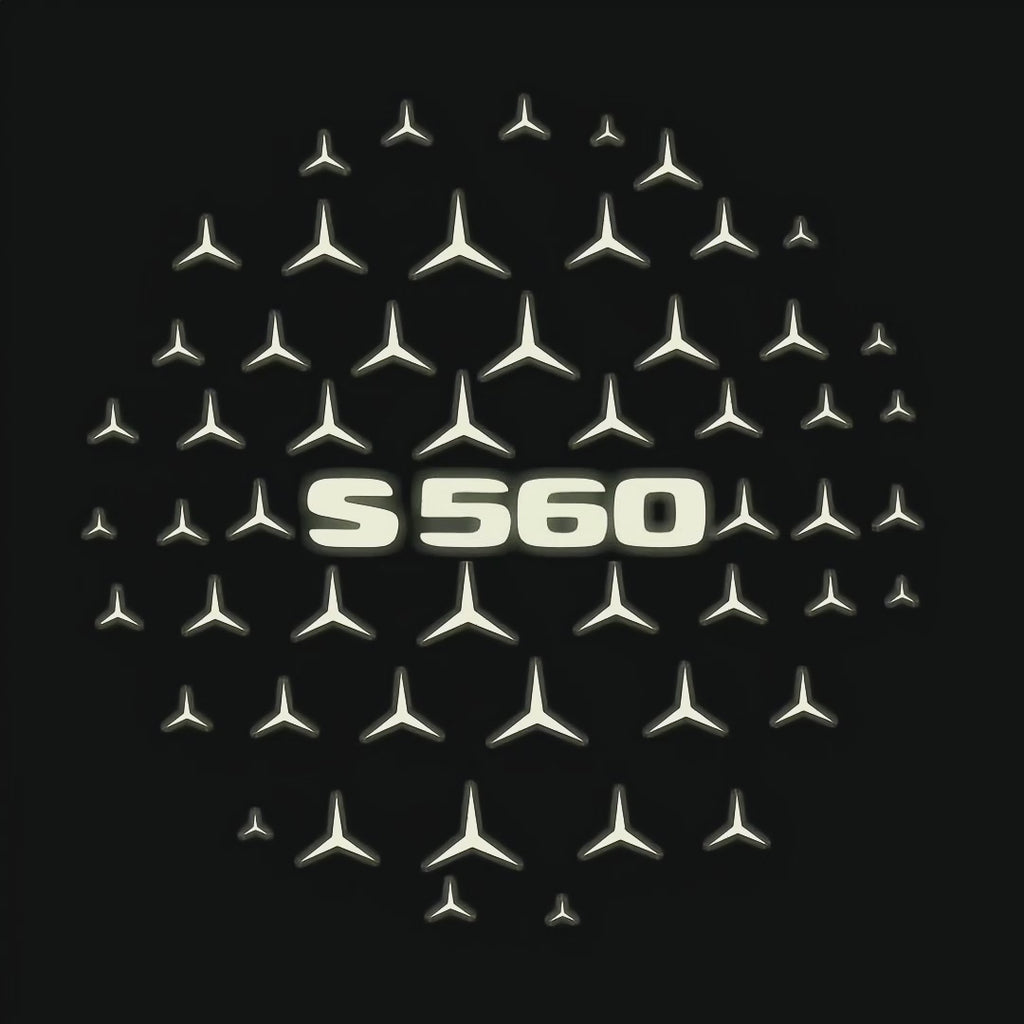 MERCEDES BENZ S 560 LOGO PROJECTOR LIGHTS  (quantity 1 = 1 sets/2 door lights)Nr.03f045