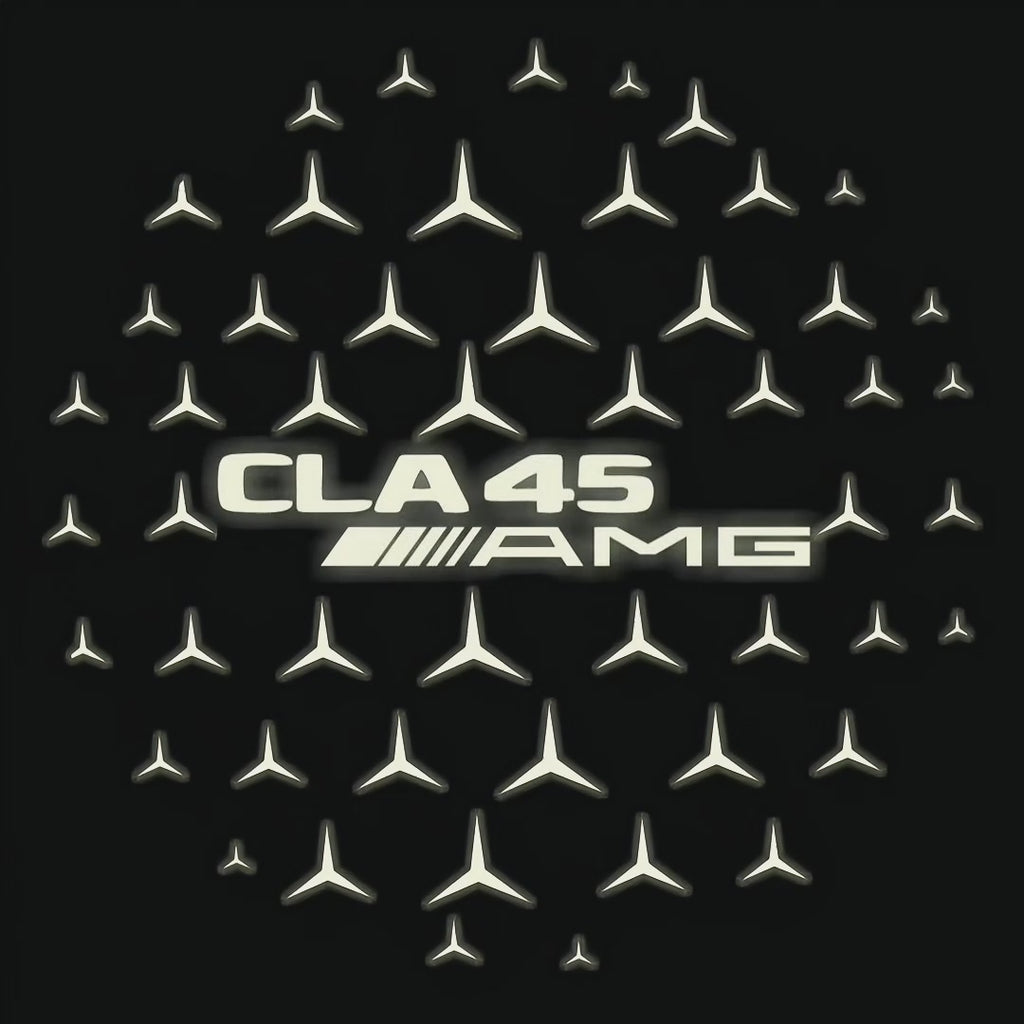 MERCEDES BENZ CLA 45 AMG   LOGO PROJECTOT LIGHTS  (quantity 1 = 1 sets/2 door lights)Nr.03f011