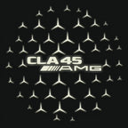 MERCEDES BENZ CLA 45 AMG   LOGO PROJECTOT LIGHTS  (quantity 1 = 1 sets/2 door lights)Nr.03f011