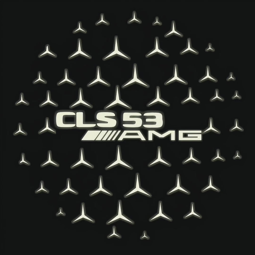 MERCEDES BENZ LOGO PROJECTOT LIGHTS Nr.03 (cantidad 1 = 1 juego/2 luces de puerta)