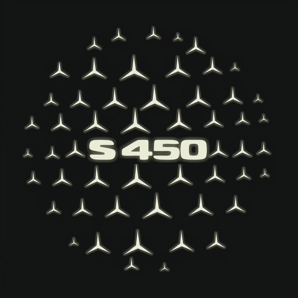 MERCEDES BENZ S 450 LOGO PROJECTOR LIGHTS  (quantity 1 = 1 sets/2 door lights)Nr.03f037