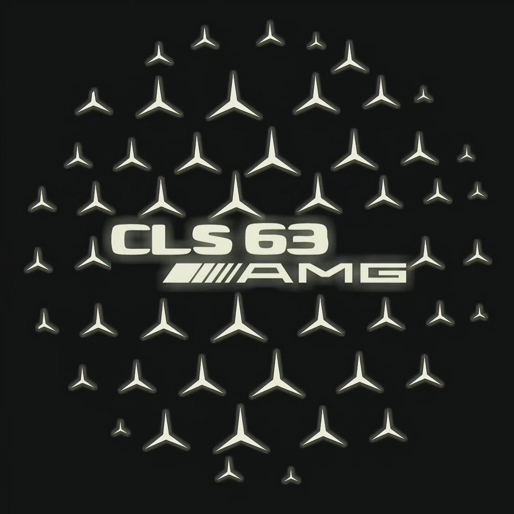 أضواء بروجكتور شعار MERCEDES BENZ رقم 03 (الكمية 1 = 1 مجموعة / 2 أضواء باب)