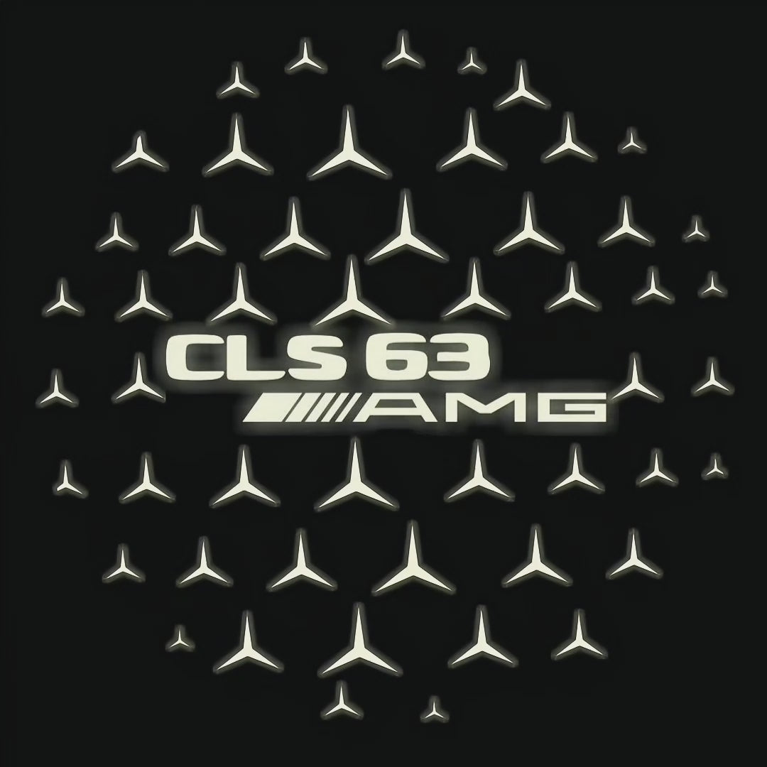 MERCEDES BENZ LOGO PROJECTOT LIGHTS Nr.03 (cantidad 1 = 1 juego/2 luces de puerta)