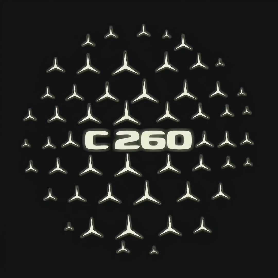 MERCEDES BENZ LOGO PROJECTOT LIGHTS Nr.03 (cantidad 1 = 1 juego/2 luces de puerta)