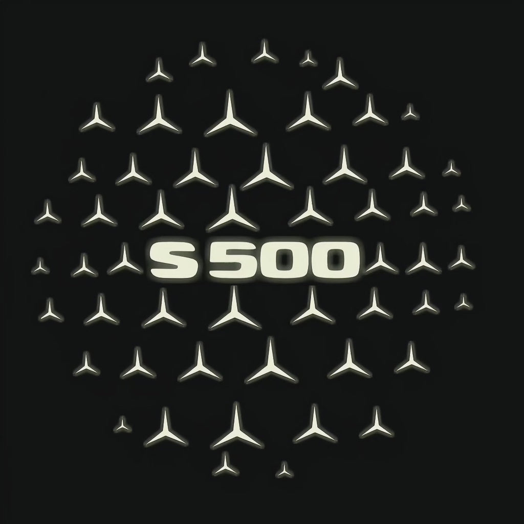 MERCEDES BENZ LOGO PROJECTOT LIGHTS Nr.03 (cantidad 1 = 1 juego/2 luces de puerta)