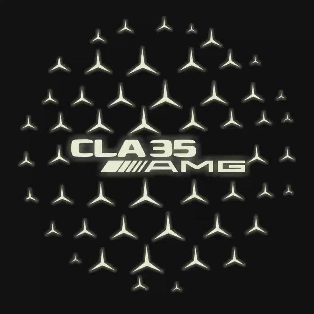 MERCEDES BENZ LOGO PROJECTOT LIGHTS Nr.03 (cantidad 1 = 1 juego/2 luces de puerta)