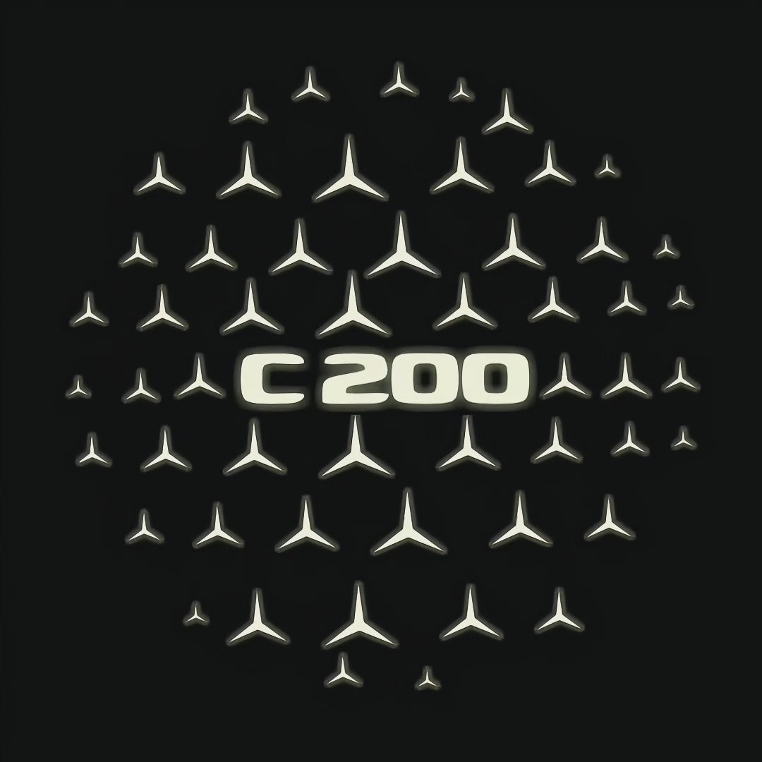 MERCEDES BENZ LOGO PROJECTOT LIGHTS Nr.03 (cantidad 1 = 1 juego/2 luces de puerta)