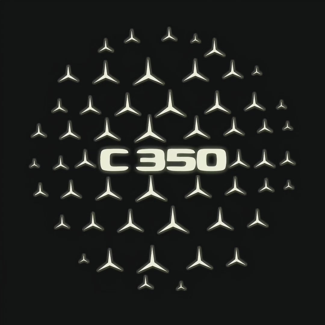 MERCEDES BENZ LOGO PROJECTOT LIGHTS Nr.03 (cantidad 1 = 1 juego/2 luces de puerta)