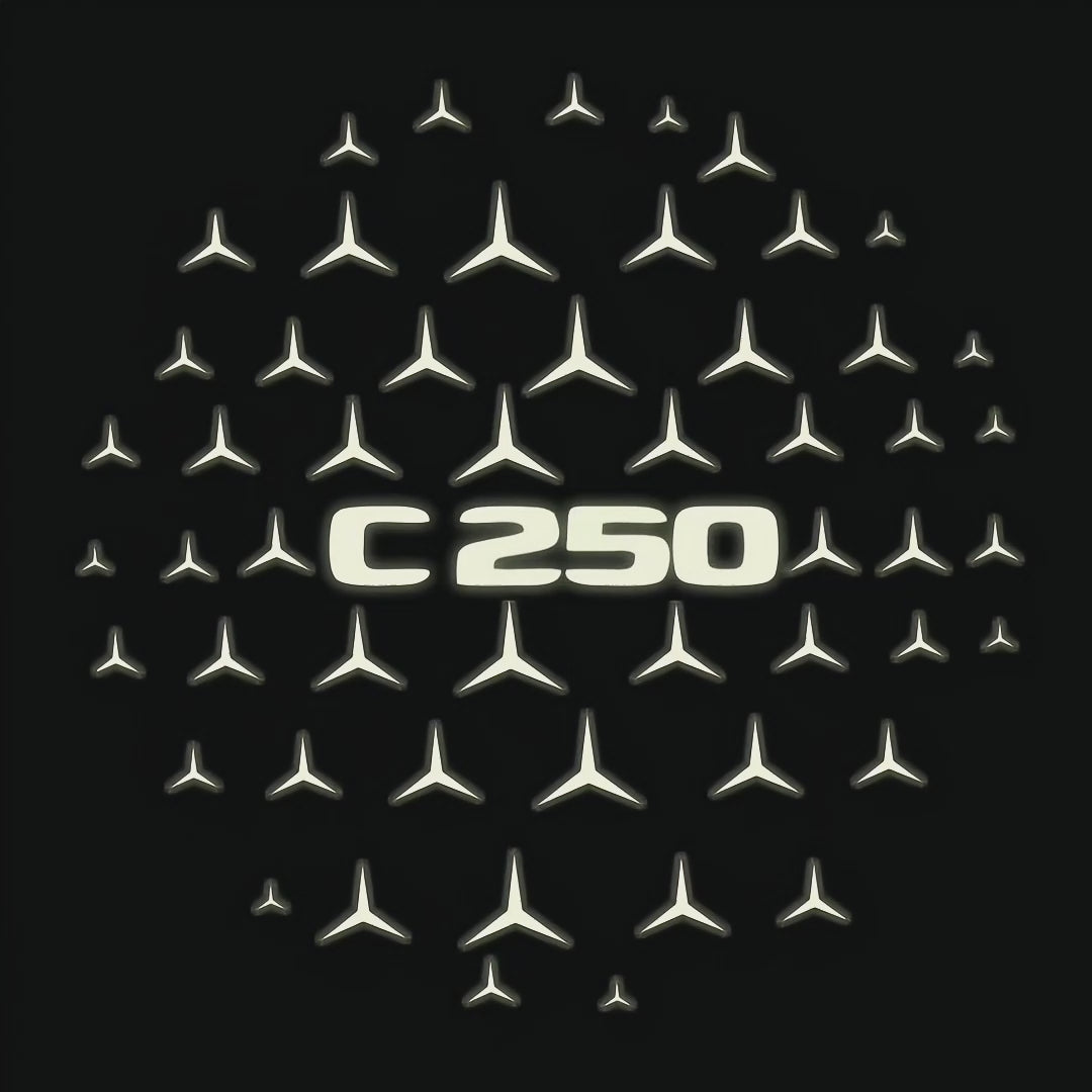 MERCEDES BENZ LOGO PROJECTOT LIGHTS Nr.03 (cantidad 1 = 1 juego/2 luces de puerta)