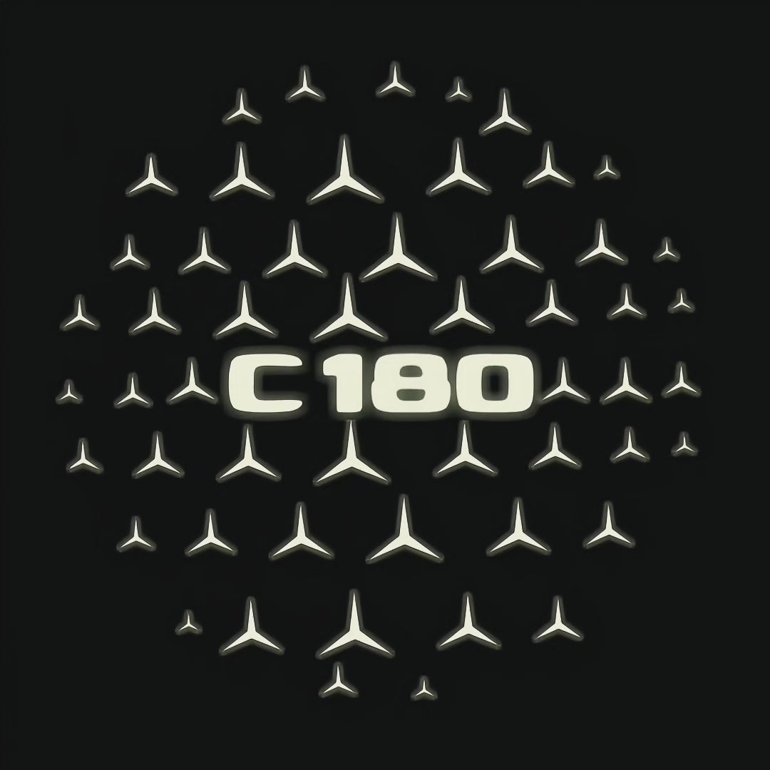 MERCEDES BENZ LOGO PROJECTOT LIGHTS Nr.03 (cantidad 1 = 1 juego/2 luces de puerta)