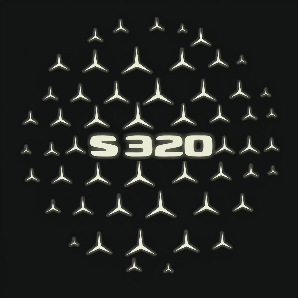 أضواء بروجكتور شعار MERCEDES BENZ رقم 03 (الكمية 1 = 1 مجموعة / 2 أضواء باب)