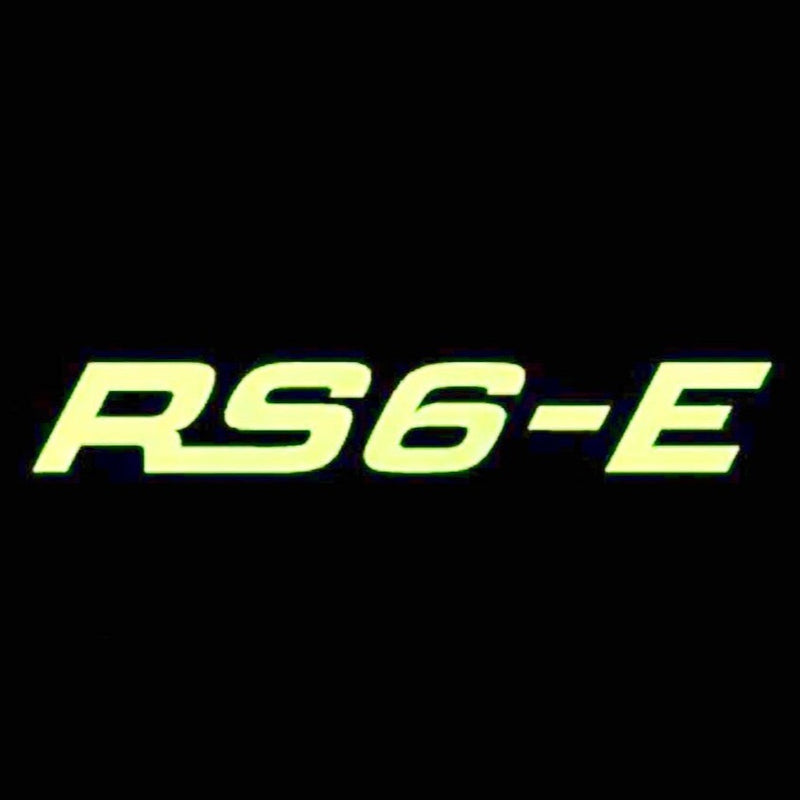 AUDI RS6-E LOGO PROJECTOT LIGHTS Nr.77  (quantity 1 = 2 Logo Films /2 door lights）