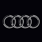 AUDI RING LOGO PROJECTOR LIGHTS Nr.09 (quantité 1 = 2 Logo Films / 2 portes lumières)