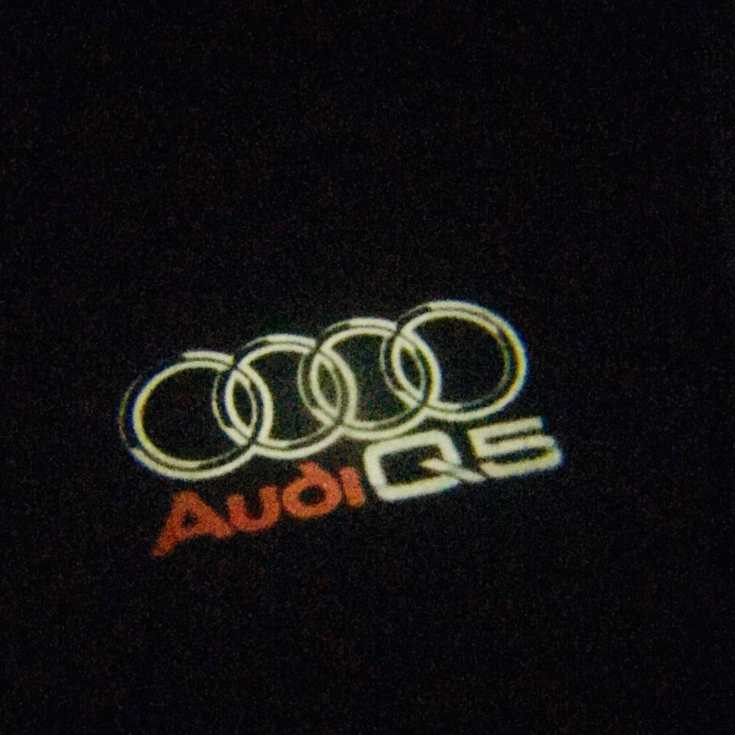 AUDI LOGO PROJECTOT LIGHTS Nr.48 (Menge 1 = 2 Logofolien /2 Türleuchten)