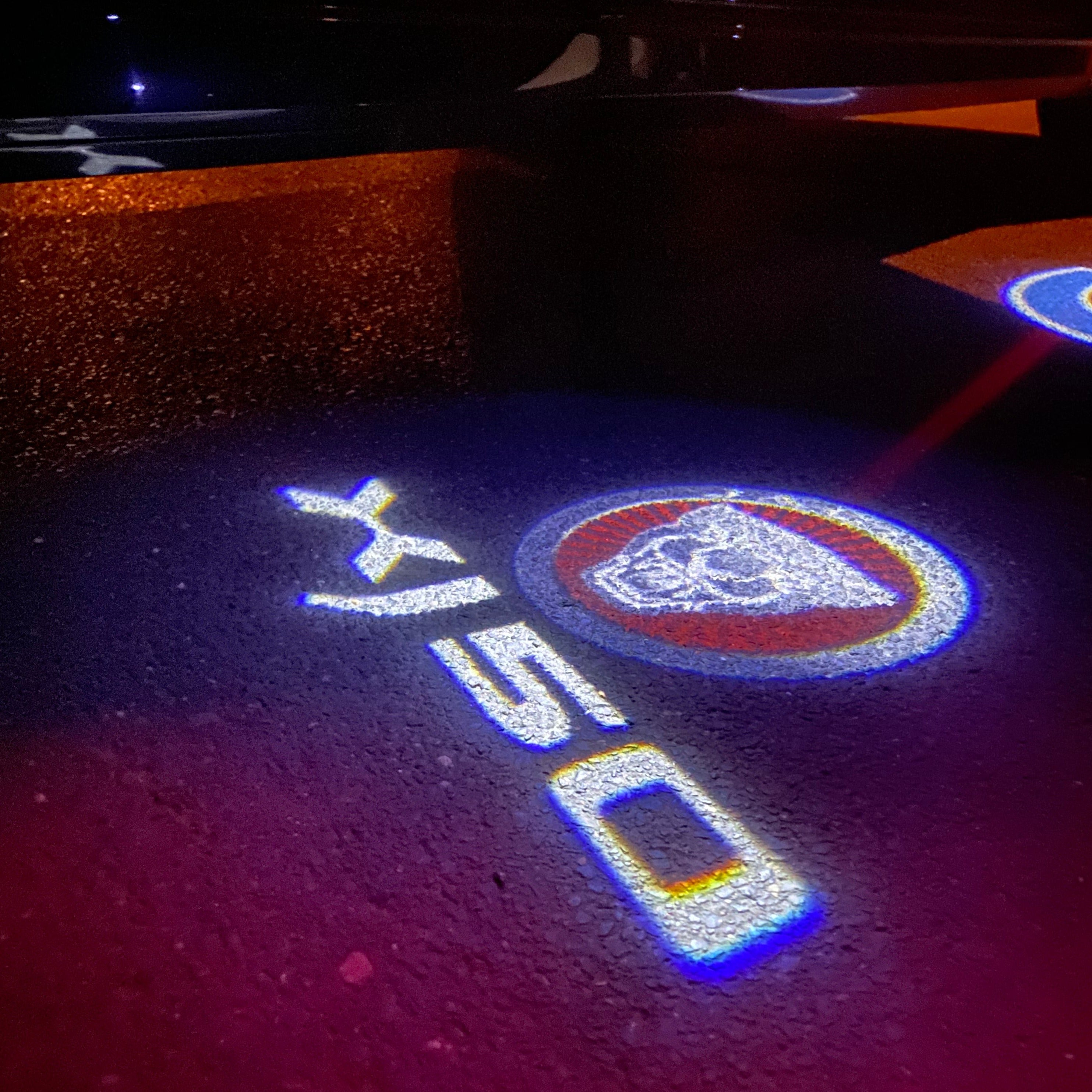 JAGUAR LOGO PROJECROTR LIGHTS Nr.103 (quantità 1 = 1 set/2 luci porta)