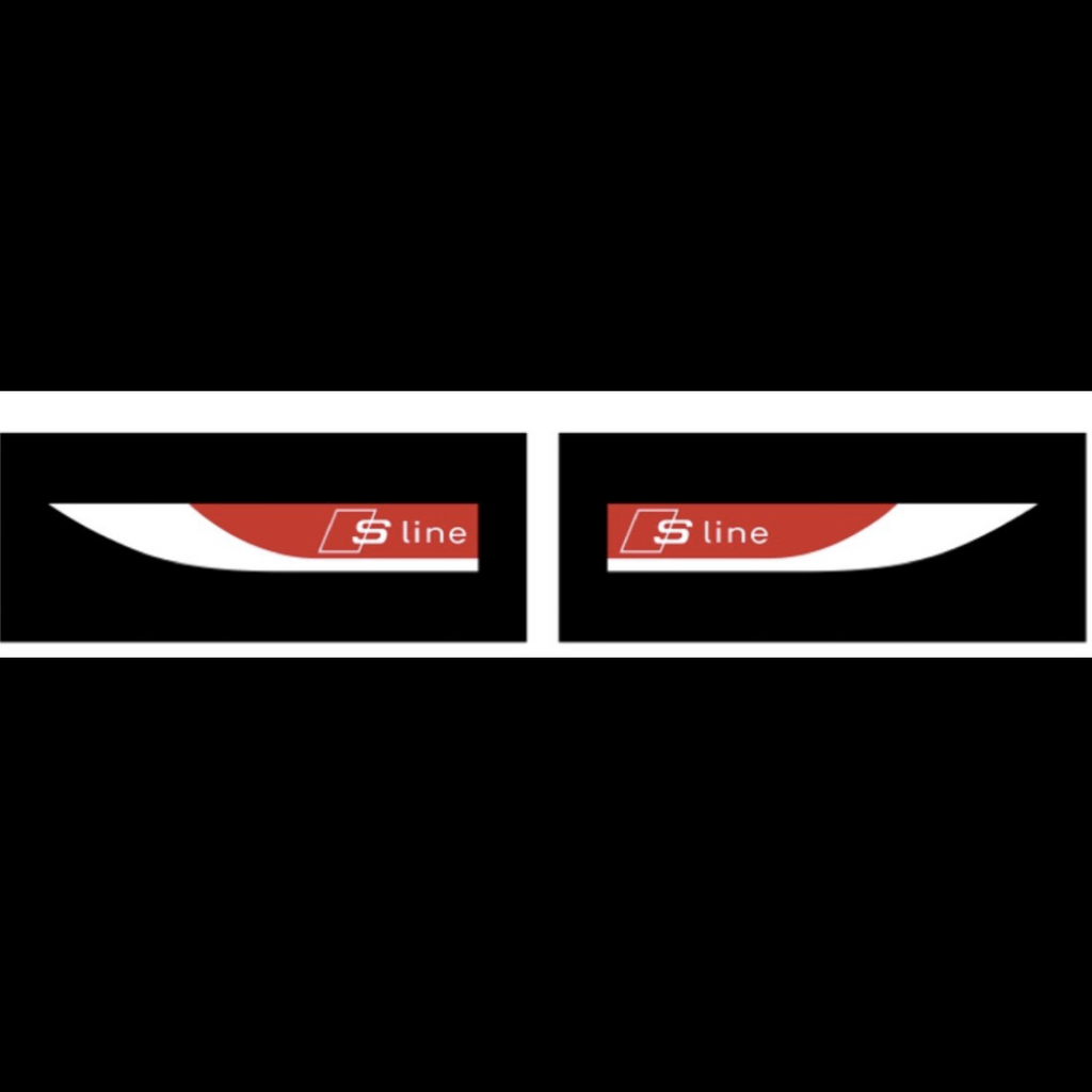 AUDI LOGO PROJECTOT LIGHTS Nr.104 (quantità 1 = 2 Logo Films /2 luci porta)