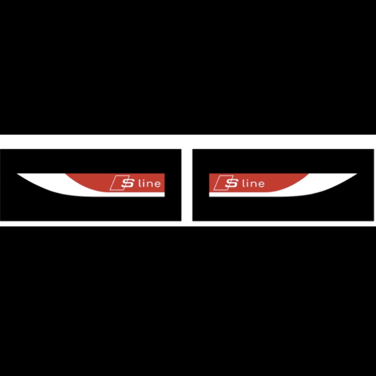 AUDI LOGO PROJECTOT LIGHTS Nr.104 (quantità 1 = 2 Logo Films /2 luci porta)