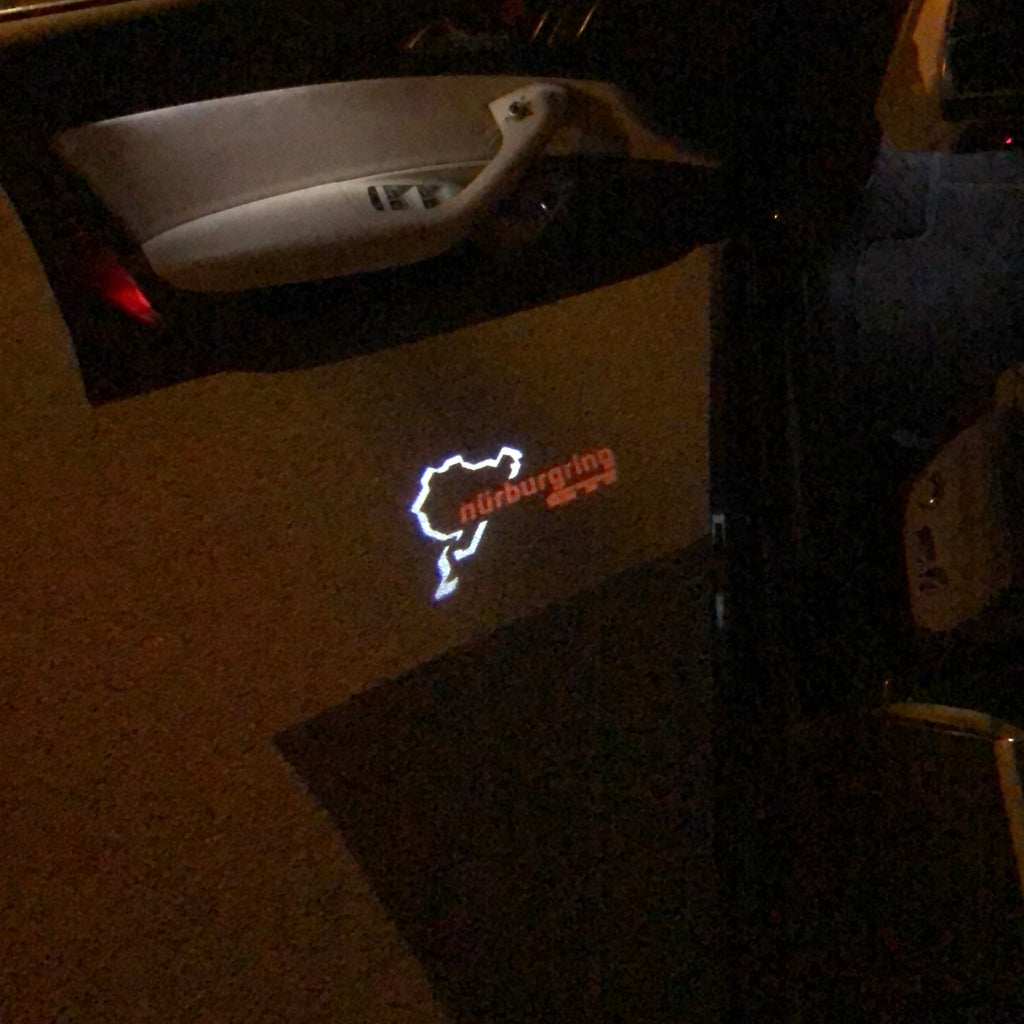 Volkswagen Door lights GTI NÜRBURGRING Logo n. 67 (quantità 1 = 2 Logo Films /2 da luci)