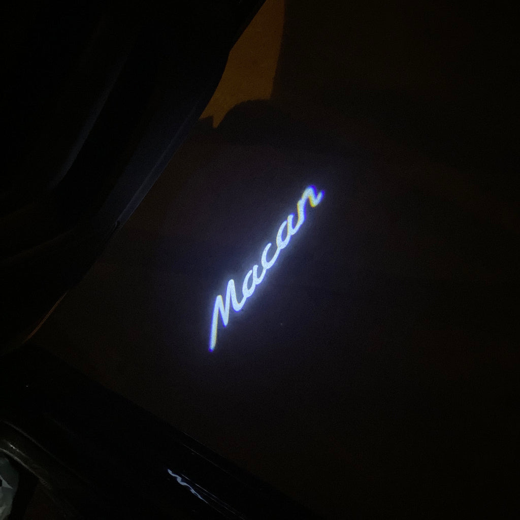 PORSCHE LOGO PROJECTOT LIGHTS Nr.88 (cantidad 1 = 2 logo película / 2 luces de puerta)