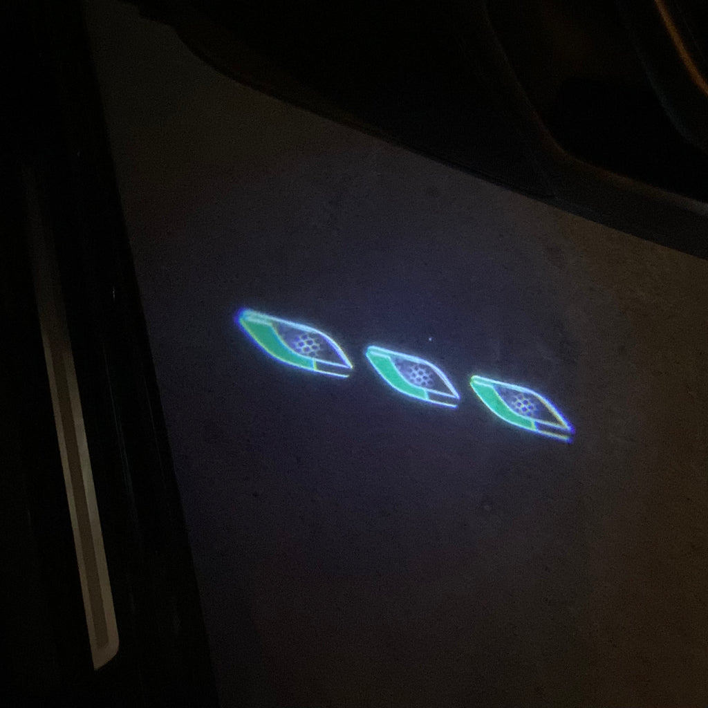 Maserati LOGO PROJECROTR LIGHTS Nr.01 (quantità 1 = 1 set / 2 luci porta)