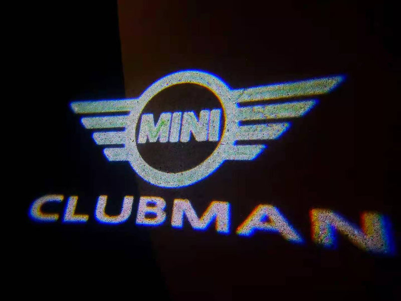 MINI CLUBMAN LOGO PROJECROTR LIGHTS Nr.130 (quantity  1 =  2 Logo Film /  2 door lights)