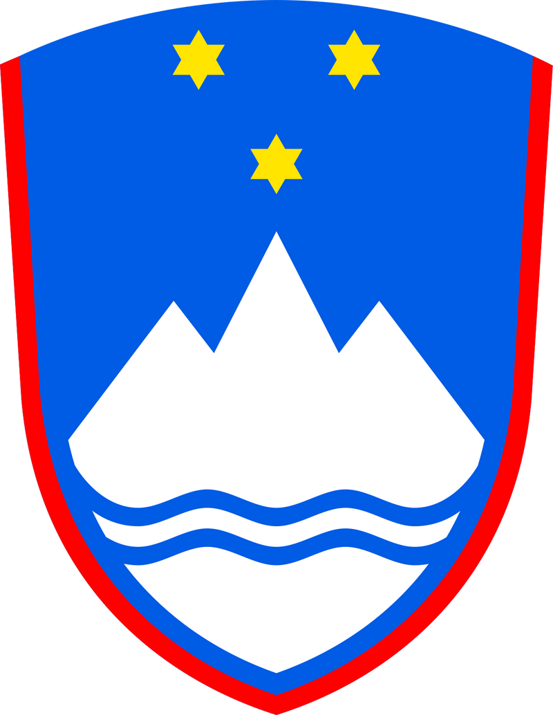 Republika Slovenija National Flag logo (الكمية 1 = 1 مجموعة / 2 شعار فيلم / يمكن استبدال أضواء الشعارات الأخرى)