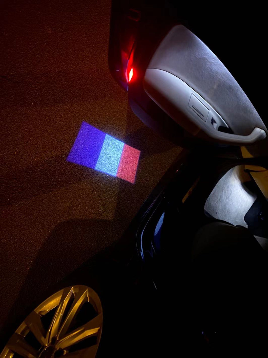 Logo France République Française Drapeau National (quantité 1 = 1 ensemble / 2 logo film / Peut remplacer des lumières autres logos)