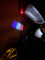 Logo France République Française Drapeau National (quantité 1 = 1 ensemble / 2 logo film / Peut remplacer des lumières autres logos)