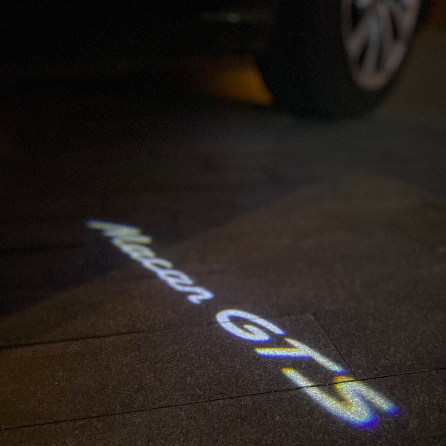 PORSCHE MACAN  LOGO PROJECTOT LIGHTS Nr.8092(quantity  1 =  2 Logo Film /  2 door lights)