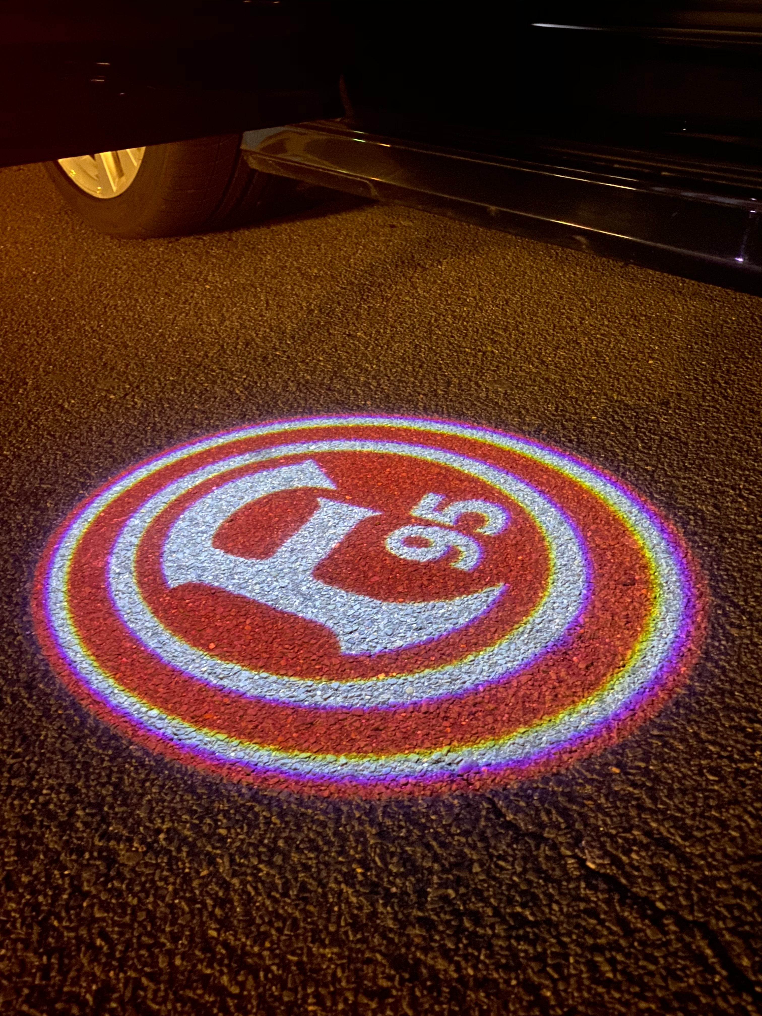 Fußball CLUB Logo Nr.258 (Menge 1 = 2 Logofilme /2 Türleuchten)